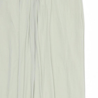 TFNC Womens Green Polyester Maxi Size 12 V-Neck Zip
