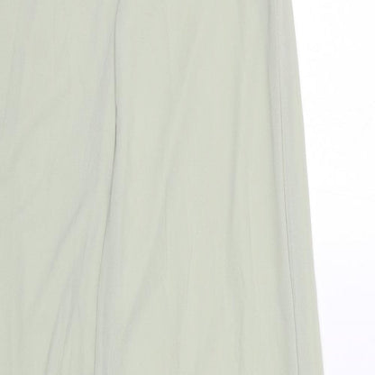 TFNC Womens Green Polyester Maxi Size 12 V-Neck Zip