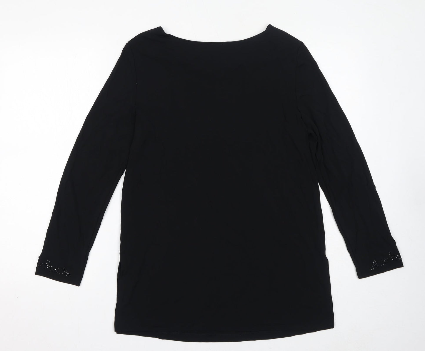 Womens UK Size 12 St Michael Black Basic T-Shirt