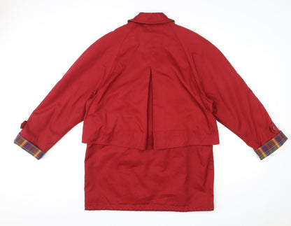 Womens UK Size M Dannimac Red Jacket