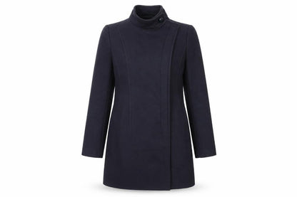 Womens UK Size 8 French Connection Blue Overcoat