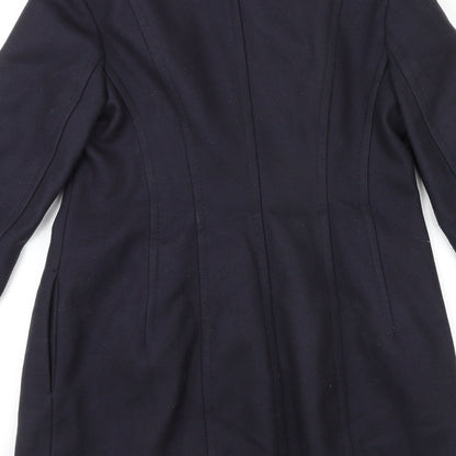 Womens UK Size 8 French Connection Blue Overcoat