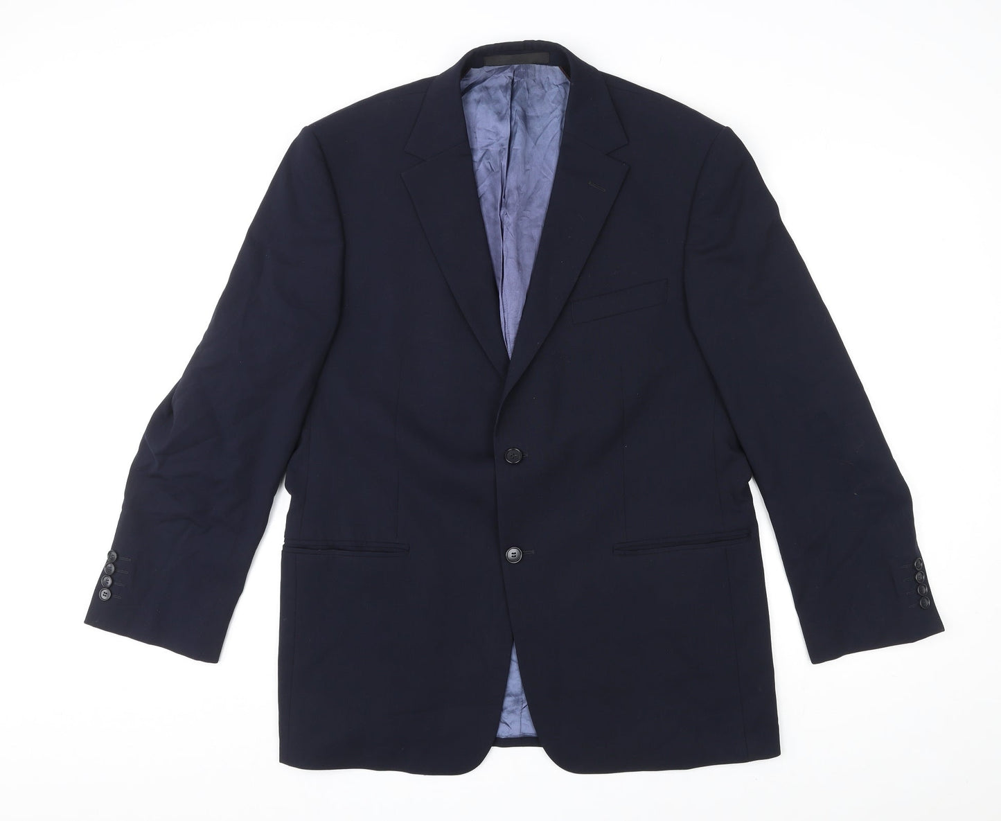 Mens UK Size 42 Marks and Spencer Regular Blue Suit Jacket