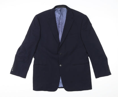 Mens UK Size 42 Marks and Spencer Regular Blue Suit Jacket
