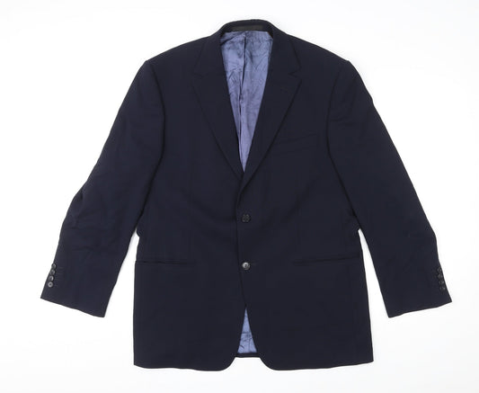 Mens UK Size 42 Marks and Spencer Regular Blue Suit Jacket