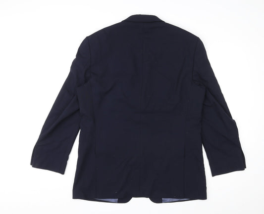 Mens UK Size 42 Marks and Spencer Regular Blue Suit Jacket