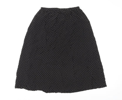 Doifamily Company Limited Womens Multicoloured Polka Dot Polyester Swing Skirt Size S Zip