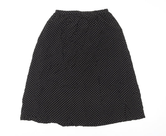 Doifamily Company Limited Womens Multicoloured Polka Dot Polyester Swing Skirt Size S Zip