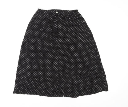 Doifamily Company Limited Womens Multicoloured Polka Dot Polyester Swing Skirt Size S Zip