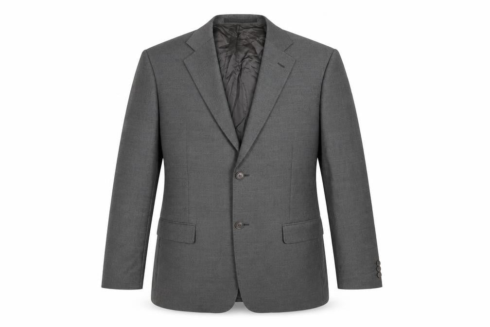 St Michael Mens Grey Wool Jacket Suit Jacket Size 42 Regular