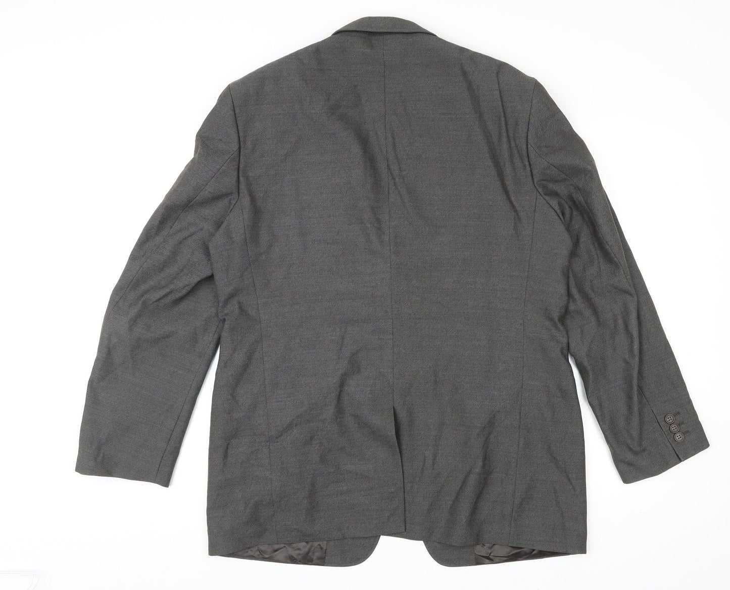 St Michael Mens Grey Wool Jacket Suit Jacket Size 42 Regular