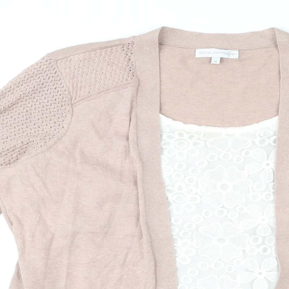 Womens UK Size 18 RJR.John Rocha Beige Pullover Jumper