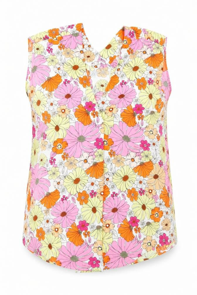 Womens UK Size 12 Marks and Spencer Multicoloured Basic Blouse