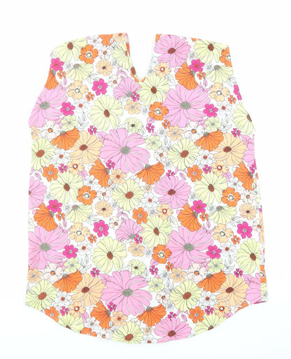 Womens UK Size 12 Marks and Spencer Multicoloured Basic Blouse