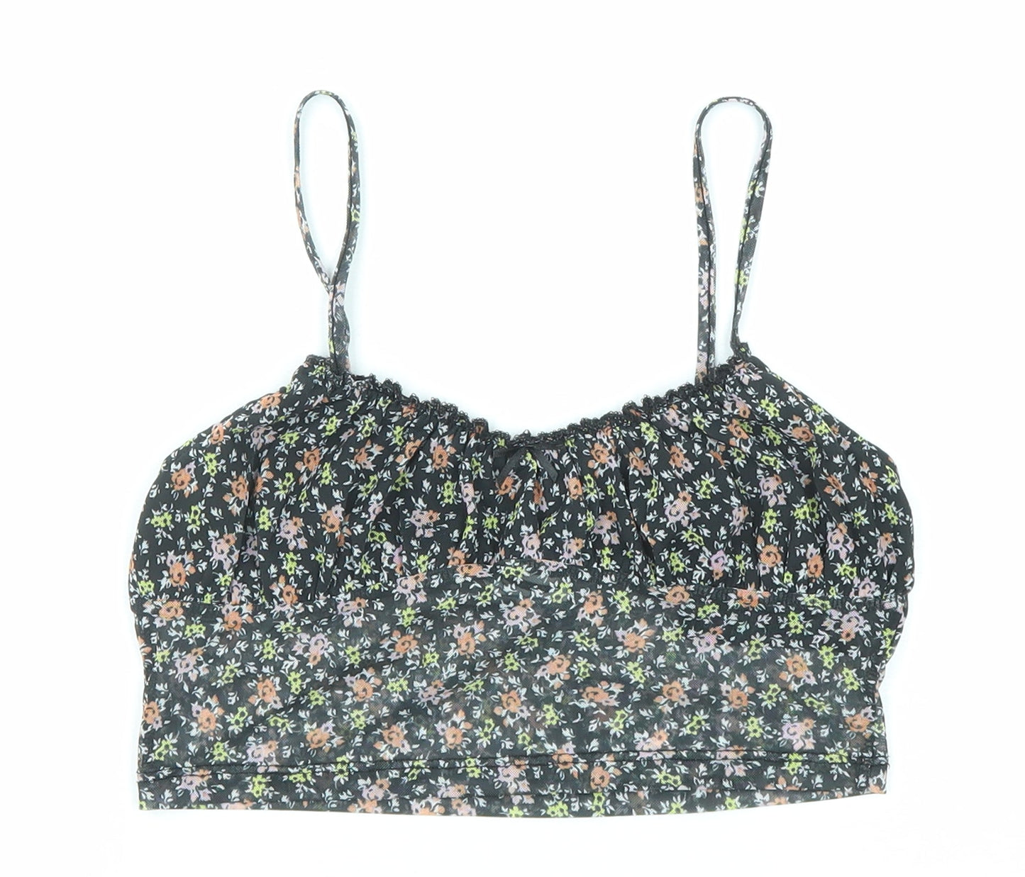 Womens UK Size 8 ASOS Multicoloured Cropped Tank