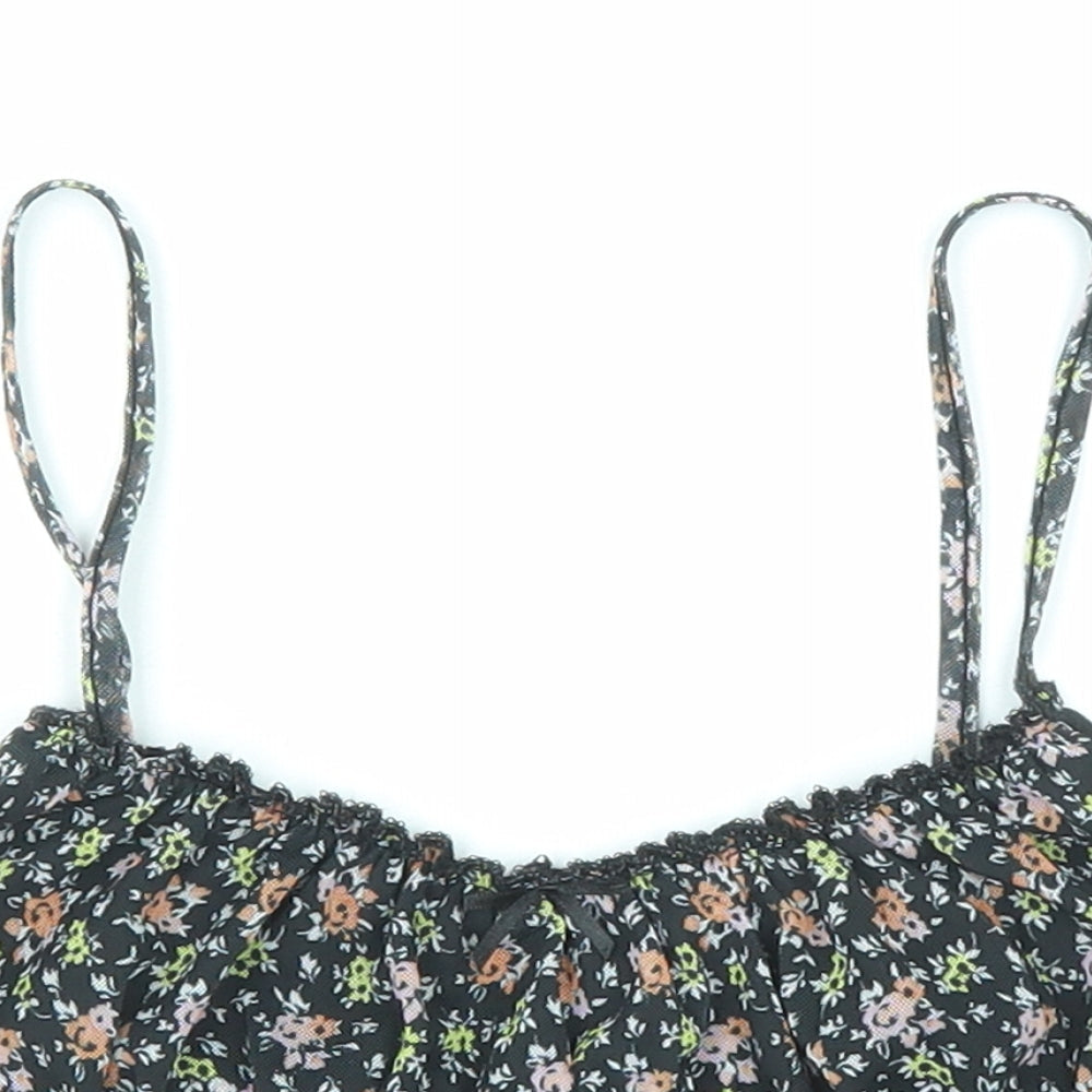 Womens UK Size 8 ASOS Multicoloured Cropped Tank