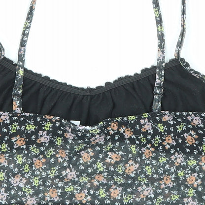 Womens UK Size 8 ASOS Multicoloured Cropped Tank