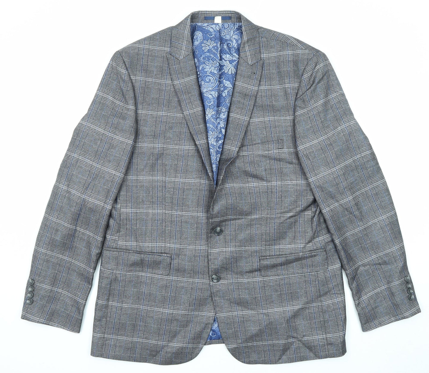 Mens UK Size 44 Jacamo Regular Grey Suit Jacket