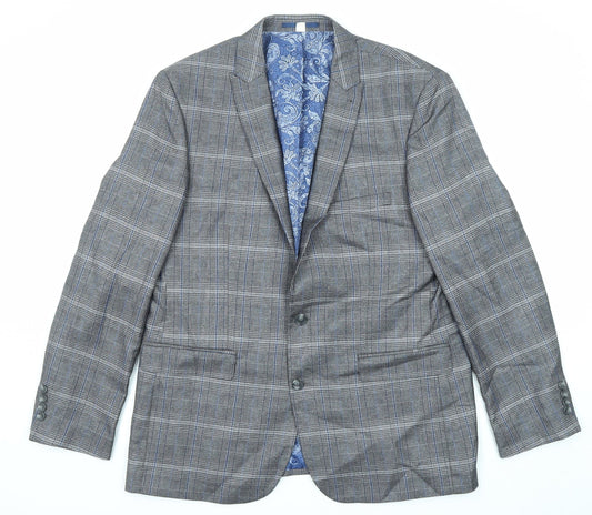 Mens UK Size 44 Jacamo Regular Grey Suit Jacket