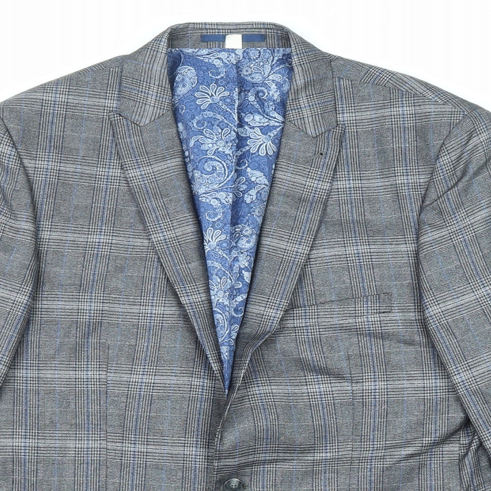Mens UK Size 44 Jacamo Regular Grey Suit Jacket