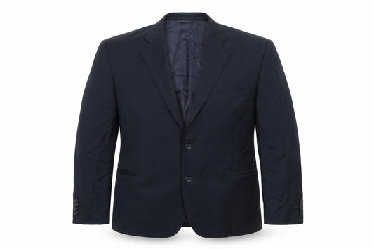1818 Mens Blue Wool Jacket Suit Jacket Size 48 Regular