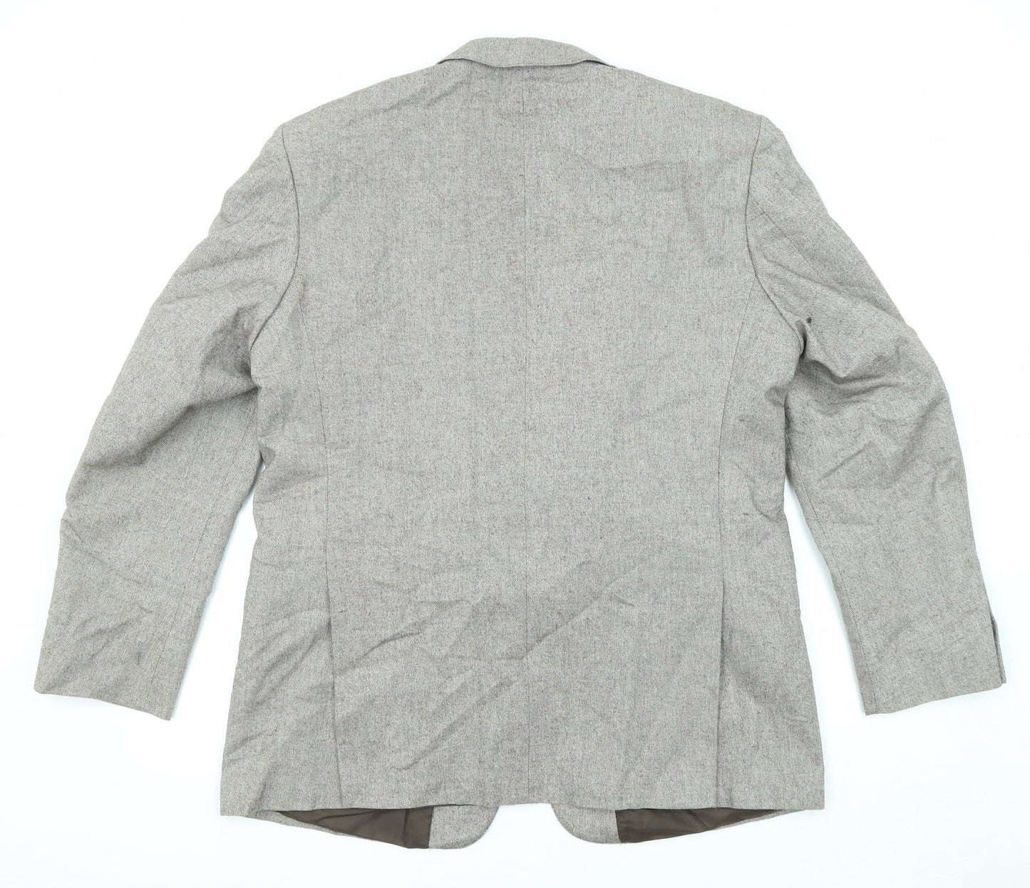 Heritage Clothing Mens Grey Polyester Jacket Suit Jacket Size 44 Regular