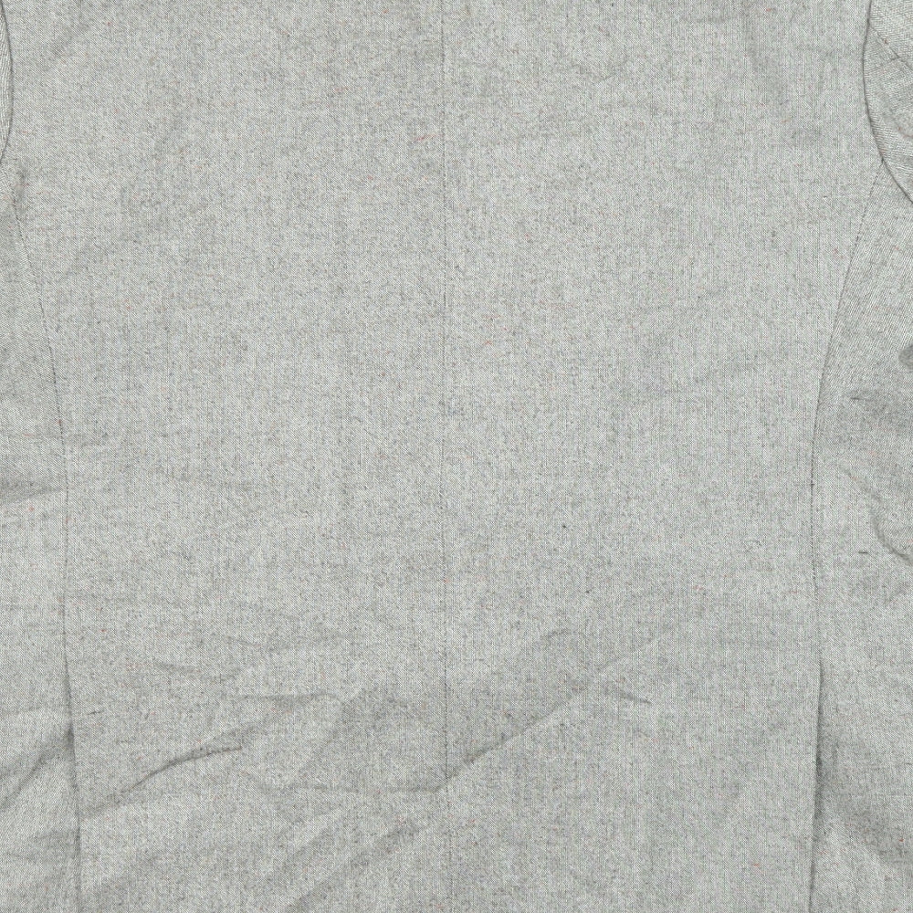 Heritage Clothing Mens Grey Polyester Jacket Suit Jacket Size 44 Regular