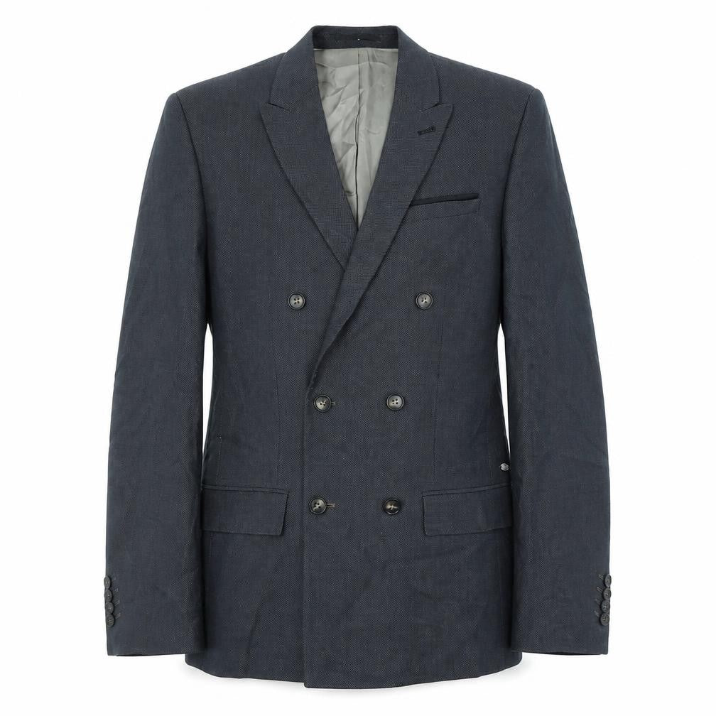Mens UK Size 40 River Island Regular Grey Suit Jacket