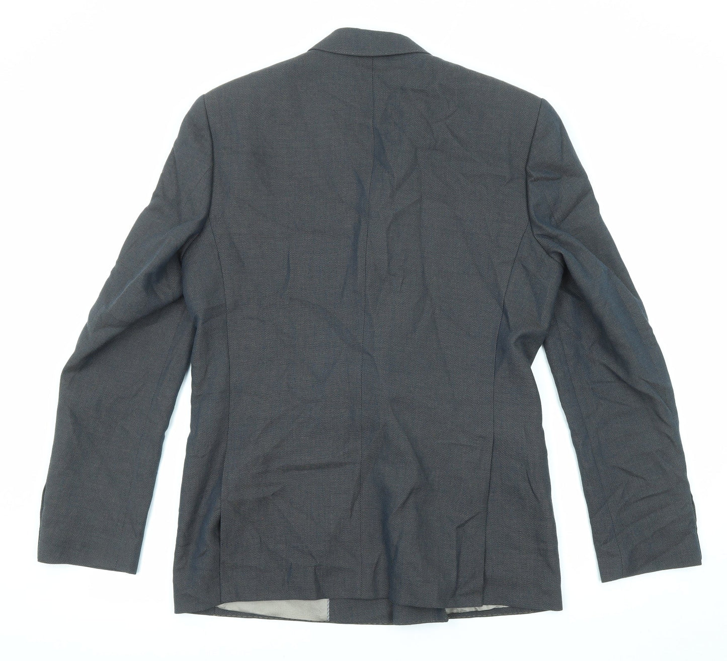 Mens UK Size 40 River Island Regular Grey Suit Jacket