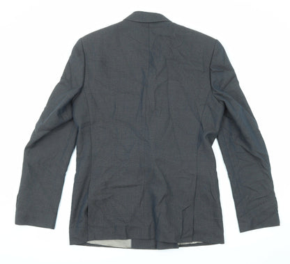 Mens UK Size 40 River Island Regular Grey Suit Jacket