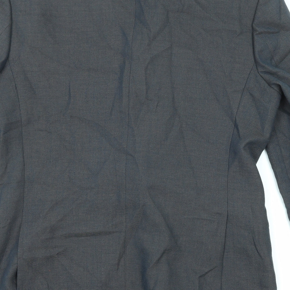 Mens UK Size 40 River Island Regular Grey Suit Jacket