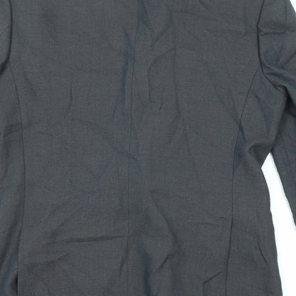 Mens UK Size 40 River Island Regular Grey Suit Jacket