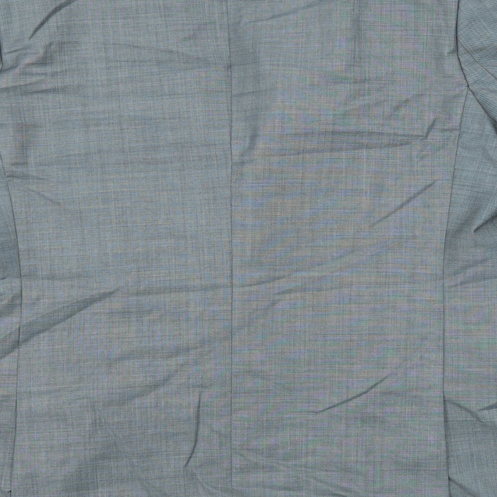 Aspen & Court Mens Grey Wool Jacket Suit Jacket Size 44 Regular