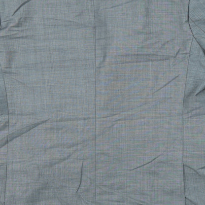 Aspen & Court Mens Grey Wool Jacket Suit Jacket Size 44 Regular