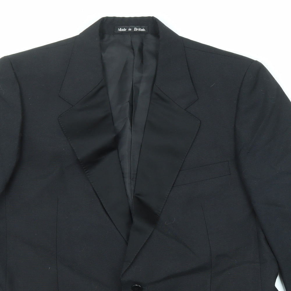 Mens UK Size 42 Dunn & Co Regular Black Suit Tuxedo