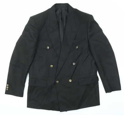Mens UK Size 42 Classic Regular Black Suit Jacket