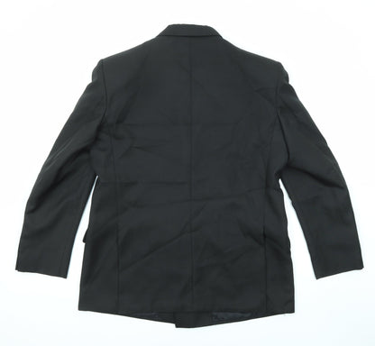 Mens UK Size 42 Classic Regular Black Suit Jacket