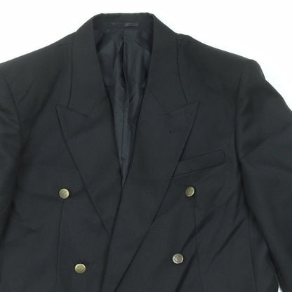 Mens UK Size 42 Classic Regular Black Suit Jacket