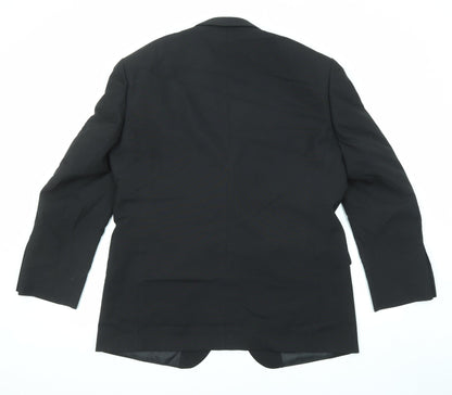 Mens UK Size 42 Marks and Spencer Regular Black Suit Tuxedo