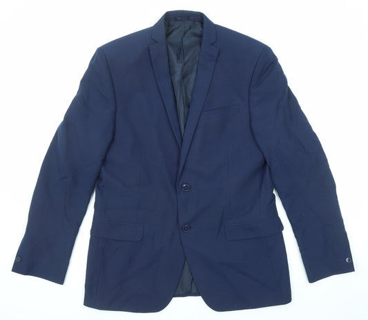 Mens UK Size 40 Red Herring Regular Blue Suit Jacket