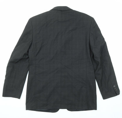 Mens UK Size 38 Zantos Regular Black Suit Jacket