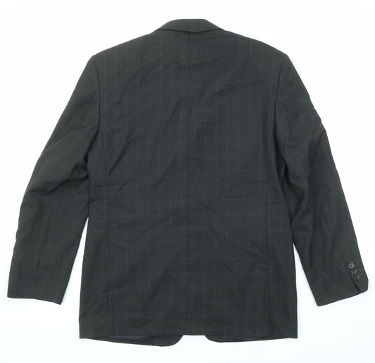 Mens UK Size 38 Zantos Regular Black Suit Jacket