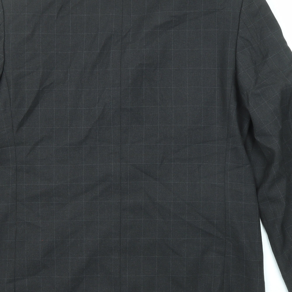 Mens UK Size 38 Zantos Regular Black Suit Jacket