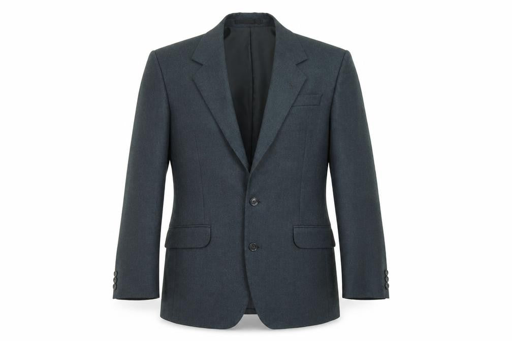 Hector Jones Mens Black Wool Jacket Suit Jacket Size 36 Regular