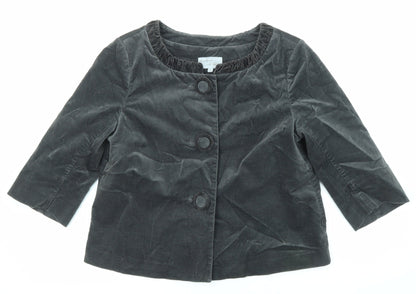 Vackpot Womens Grey Jacket Size 8 Button