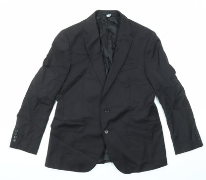 Mens UK Size 40 Marks and Spencer Regular Black Suit Jacket