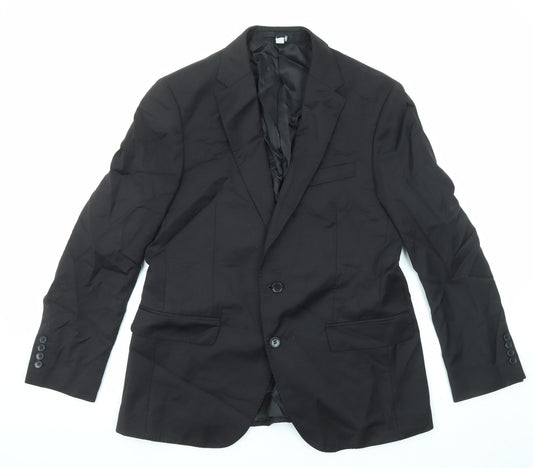 Mens UK Size 40 Marks and Spencer Regular Black Suit Jacket