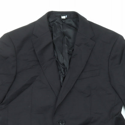 Mens UK Size 40 Marks and Spencer Regular Black Suit Jacket