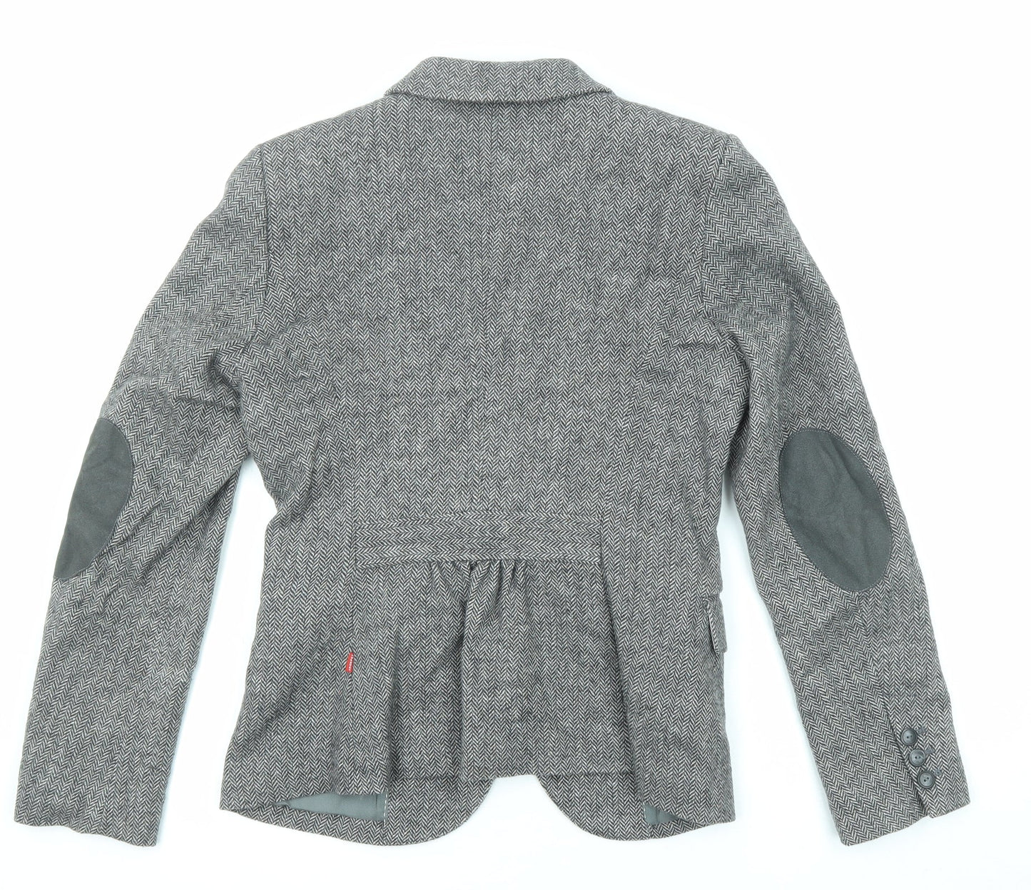 Vackrox Womens Grey Wool Jacket Blazer Size 8