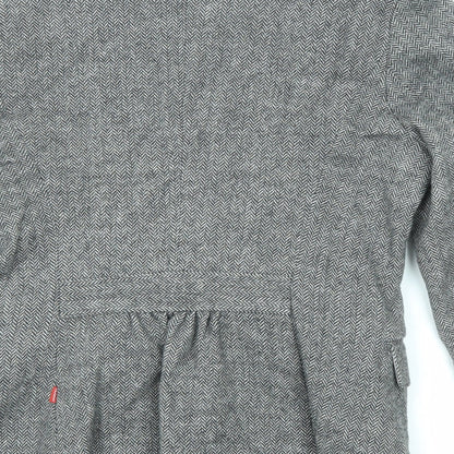 Vackrox Womens Grey Wool Jacket Blazer Size 8